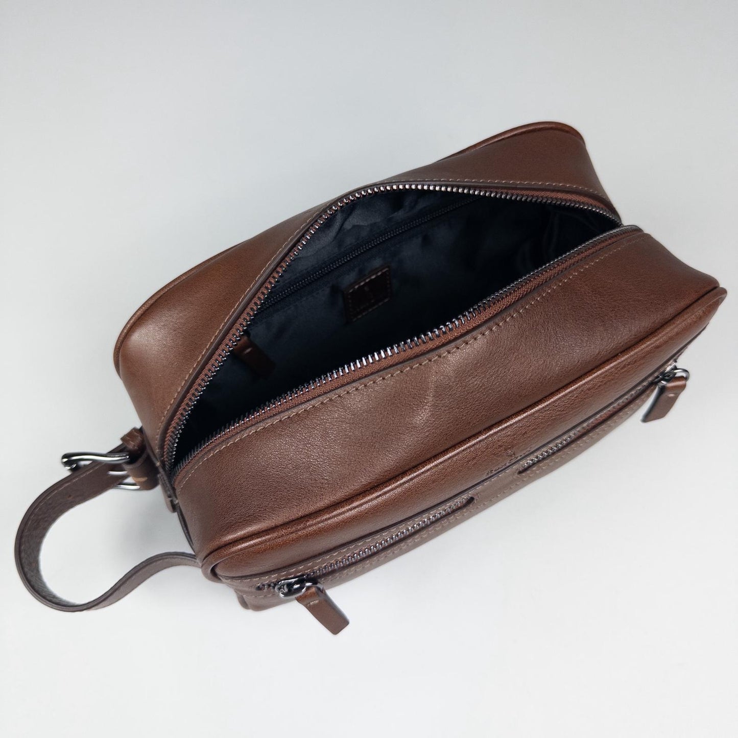 Portfolio Leather Handbag - Tan