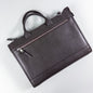 Flotter Leather Briefcase - Coffee