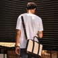 ELEGANT - Coffee | Leather & Canvas Laptop / Briefcase