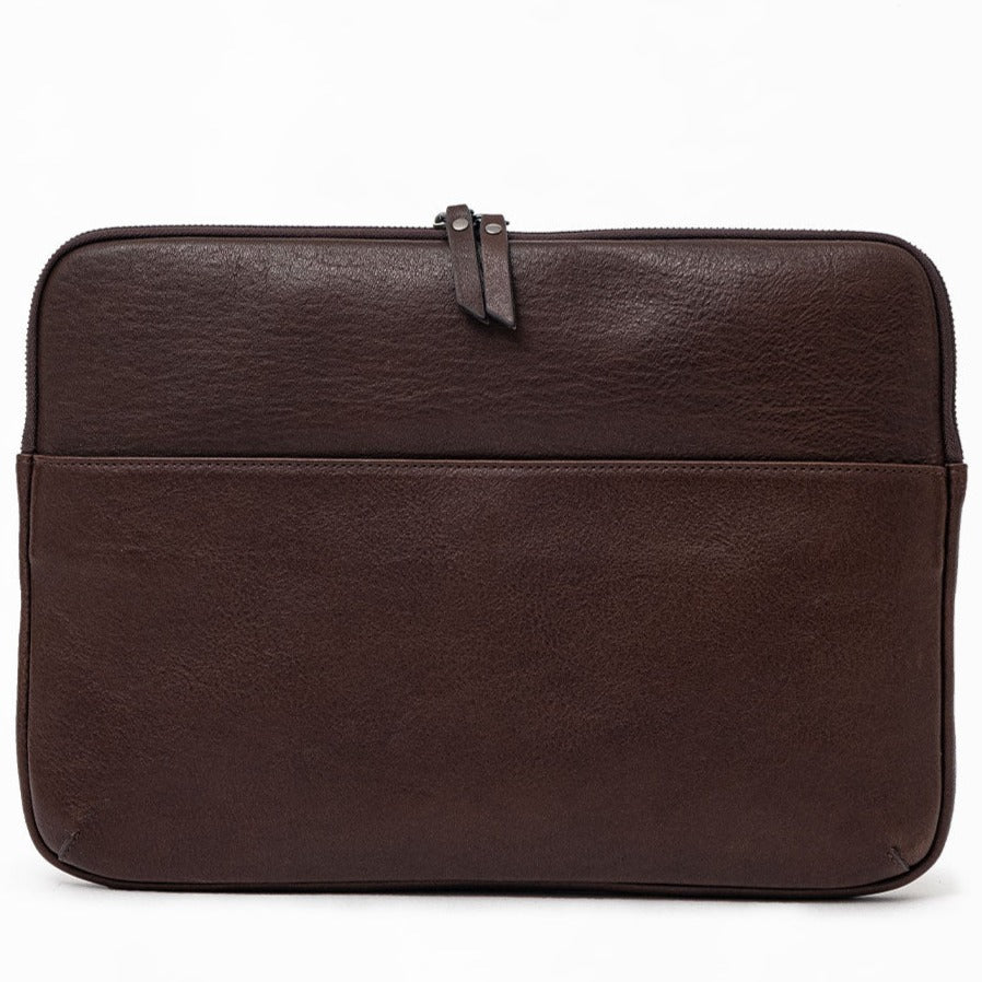 Leather MacBook Case 16'' - Coffee