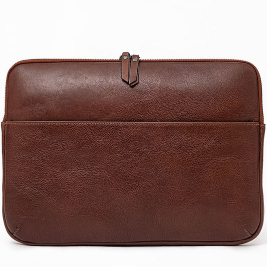 Leather MacBook Sleeve 16'' - Tan