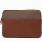 Leather & Canvas MacBook Sleeve 16'' - Tan / Khaki