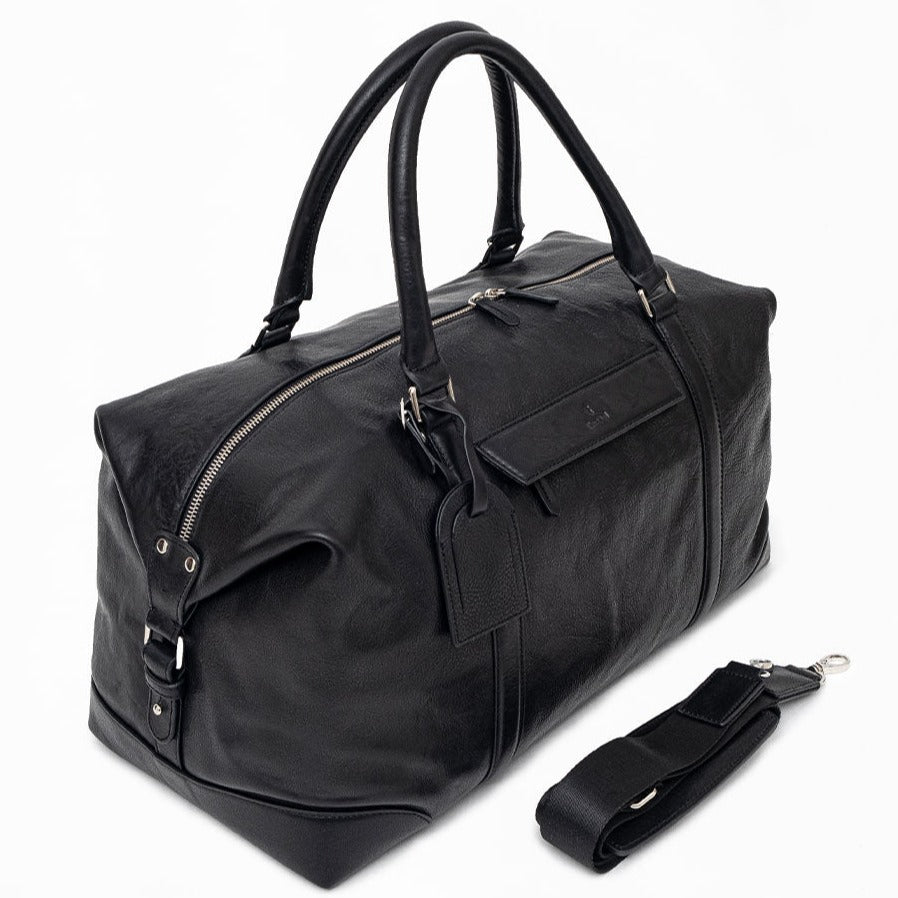 WEEKENDER - Black | Leather Travel Bag