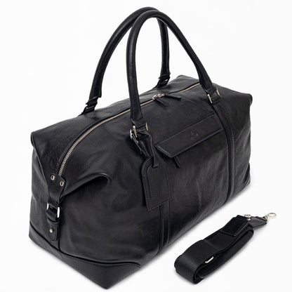 WEEKENDER - Black | Leather Travel Bag