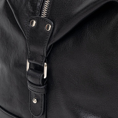 WEEKENDER - Black | Leather Travel Bag