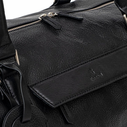 WEEKENDER - Black | Leather Travel Bag