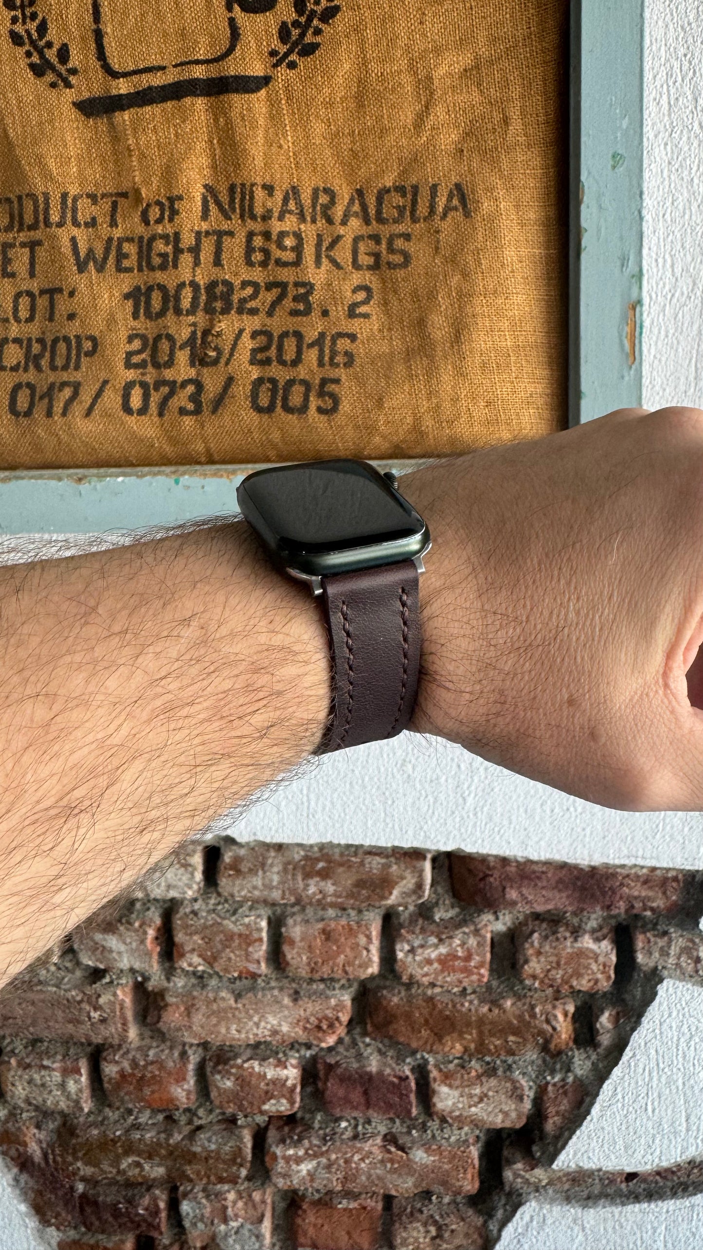 Leather Apple Watch Strap - Brown