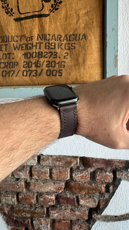 Leather Apple Watch Strap - Brown