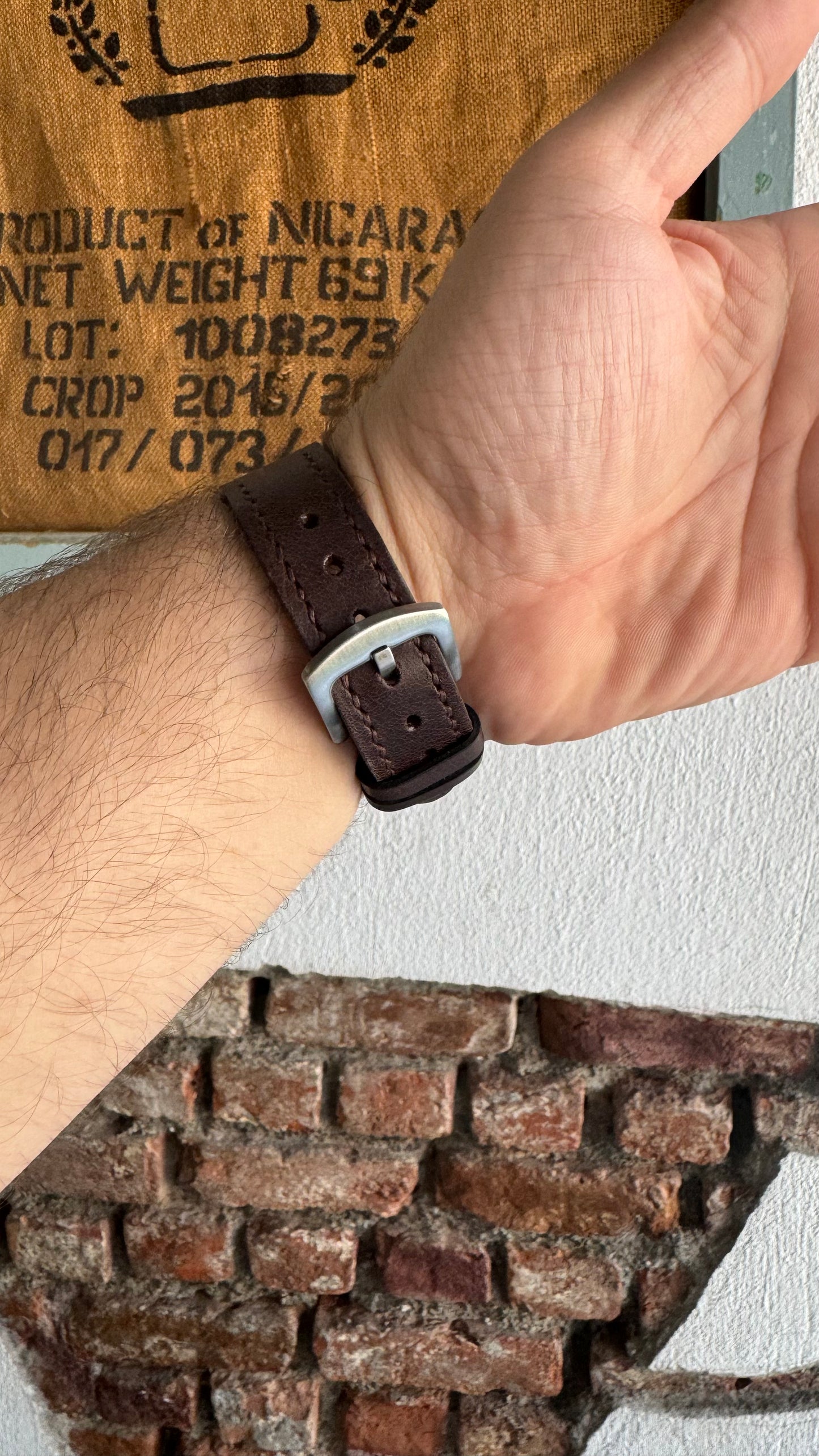 Leather Apple Watch Strap - Brown
