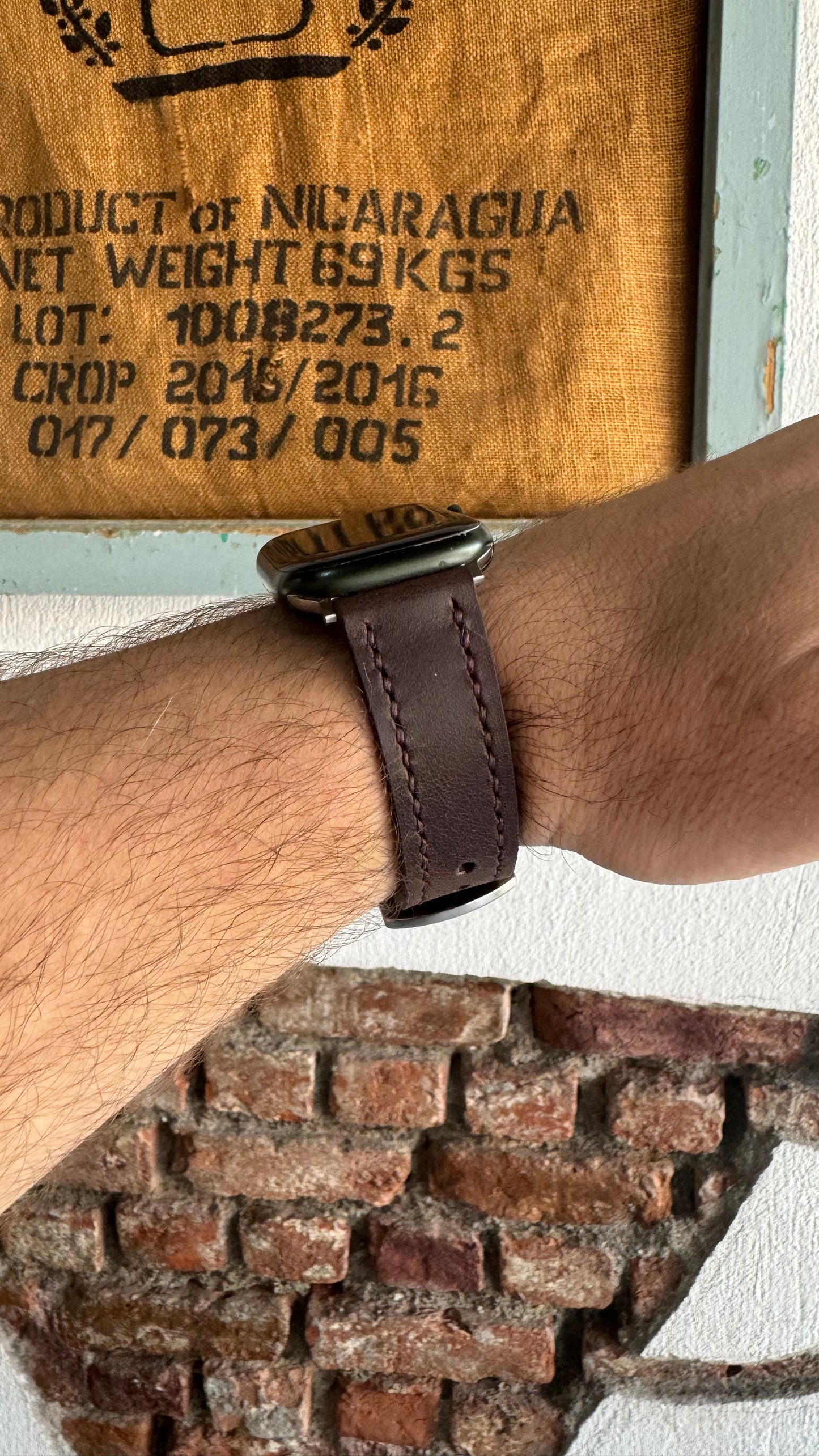 Leather Apple Watch Strap - Brown