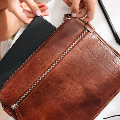 MacBook Bag - Leather Case Tan