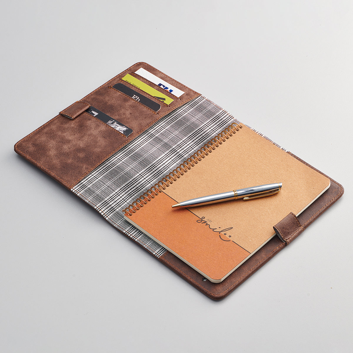 Handmade Leather Notebook Cover A5 - A6 Coffee