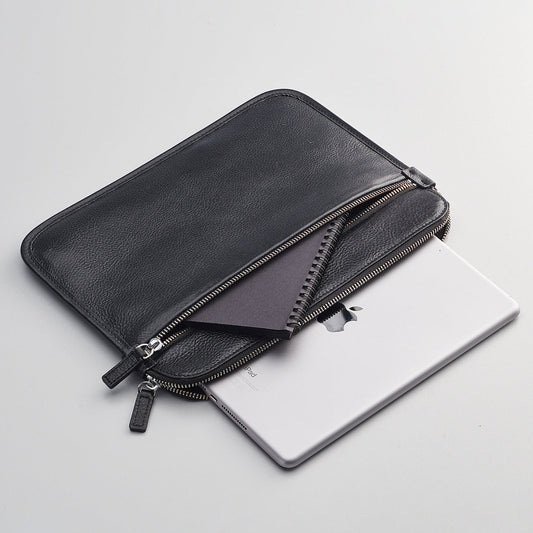 iPad Bag - Leather Case Black