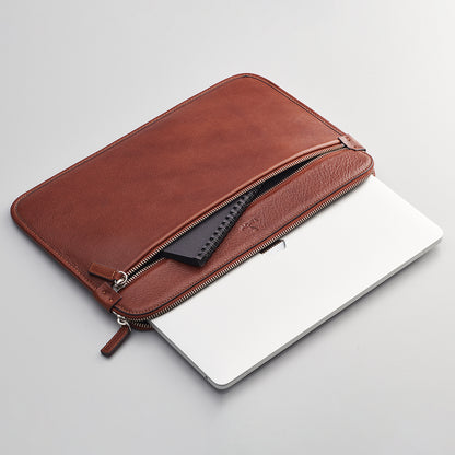MacBook Bag - Leather Case Tan