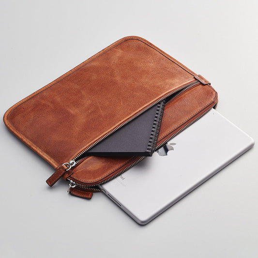 iPad Bag - Leather Case Tan