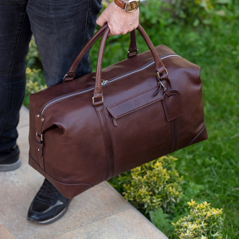 WEEKENDER - Coffee | Leather Travel Bag