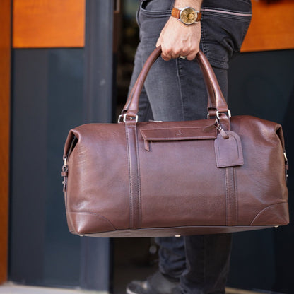 WEEKENDER - Coffee | Leather Travel Bag
