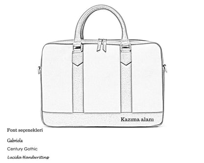 ELEGANT - Coffee | Leather & Linen Laptop / Document Bag
