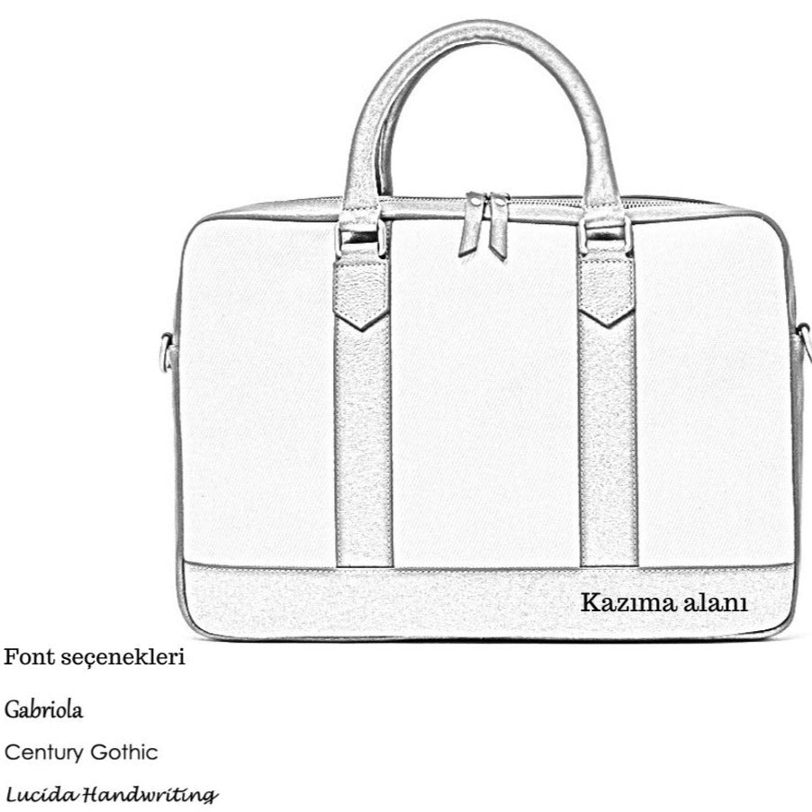 ELEGANT - Coffee | Leather & Canvas Laptop / Briefcase