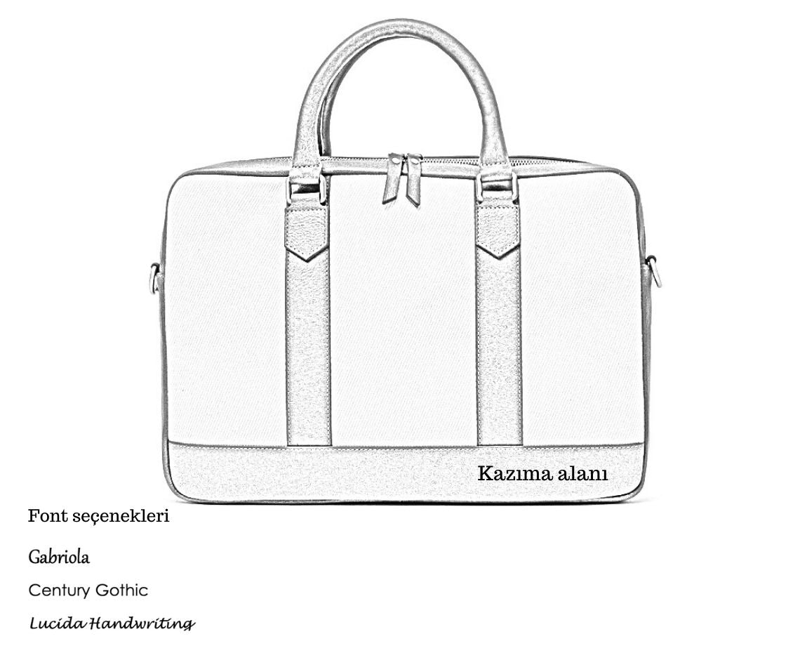 ELEGANT - Tan | Leather & Canvas Laptop / Briefcase
