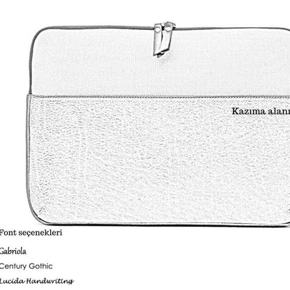 Leather & Canvas MacBook Sleeve 16'' - Tan / Khaki