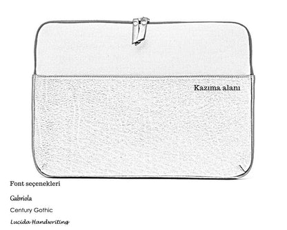 Leather & Canvas MacBook Sleeve 16'' - Coffee / Khaki