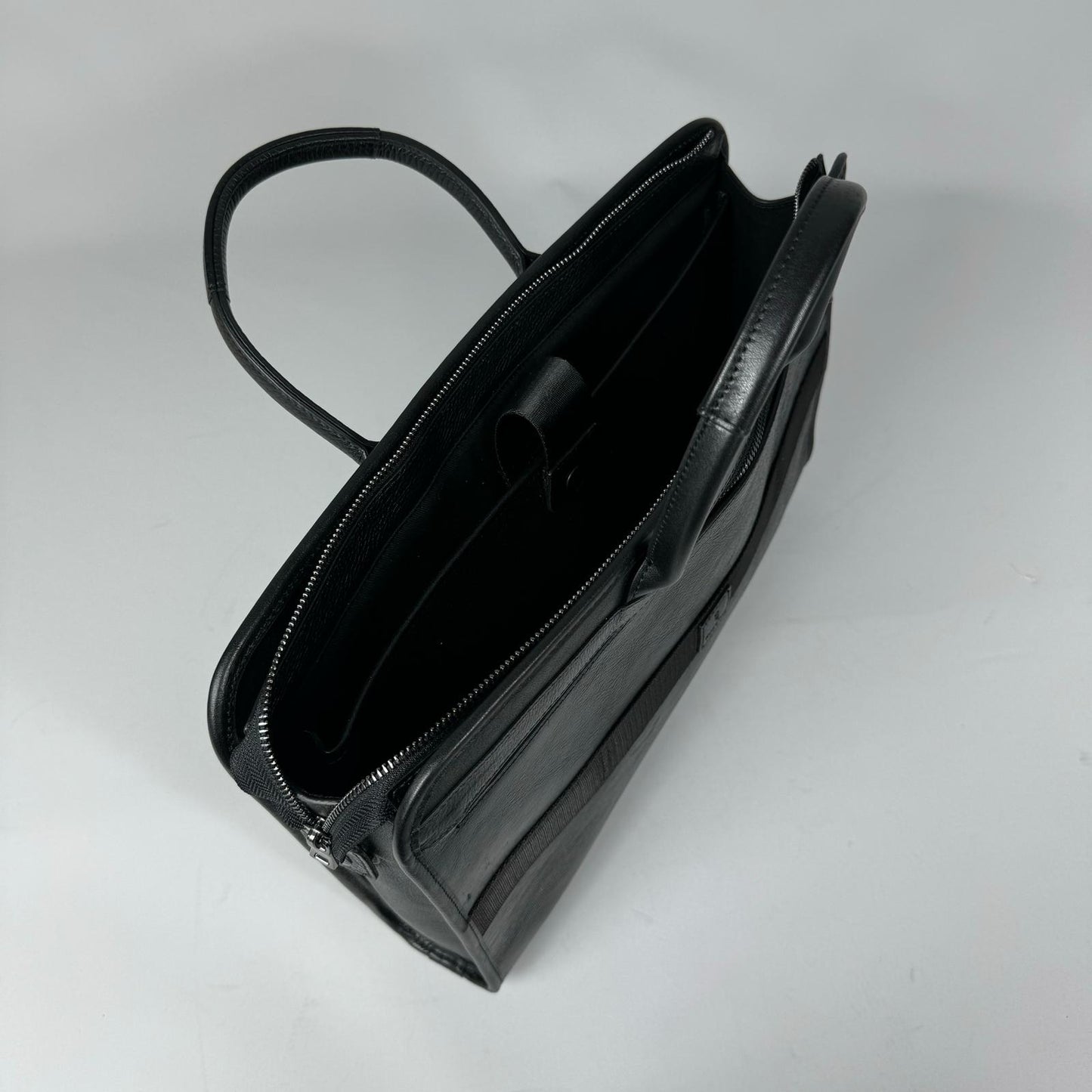 Founder - Black | Leather Laptop / Briefcase