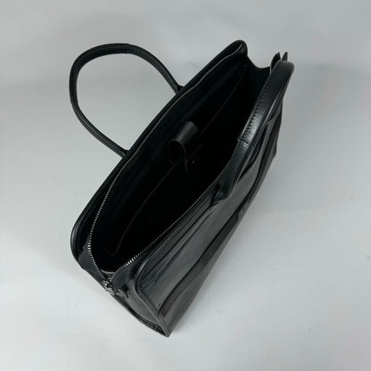 Founder - Black | Leather Laptop / Briefcase